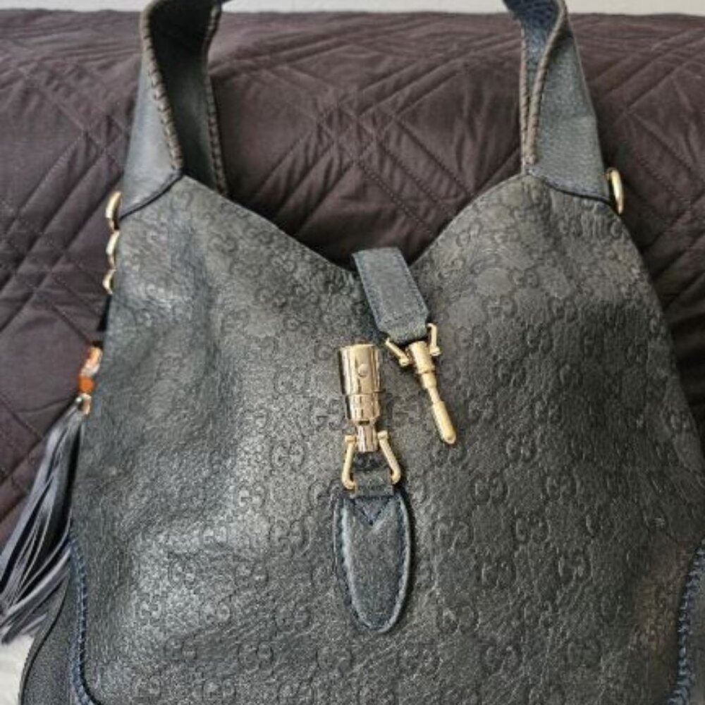 GUCCI Guccissima Shoulder Bag Authentic